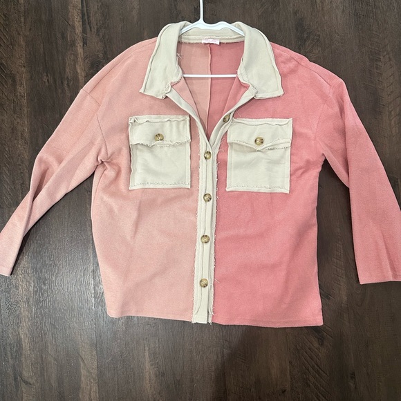 Pink Lily Shacket - Picture 5 of 6